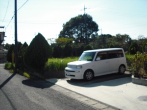 北東方向から敷地