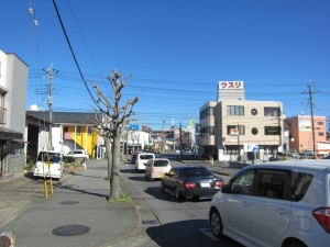 東　メイン接道（歩道付）駅方向