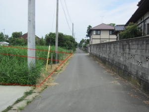 南　接道　東方向