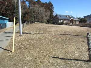 敷地　南西側より　北東方向を見る