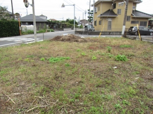 敷地　南方向を見る