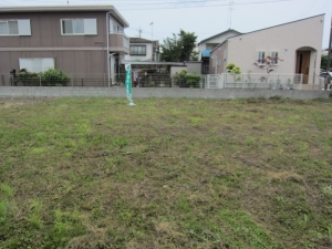 敷地　東南方向を見る