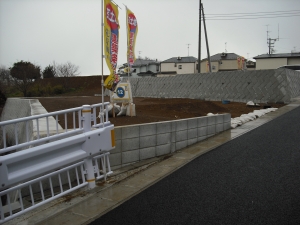 北西方向から敷地　12号地