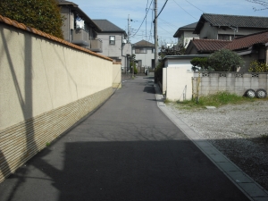 西方向から北接道