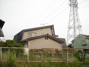 敷地内から南方向の眺望