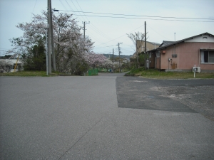 西方向から北接道