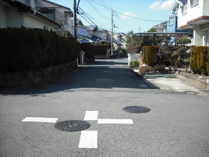 東から南接道