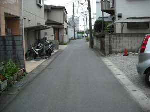 東方向から北接道