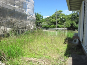 敷地　南西側　庭の様子