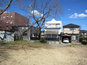 公園より　建物を見る