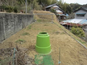 敷地　北東側　菜園スペースの様子　東方向