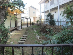 敷地　南側　庭の様子